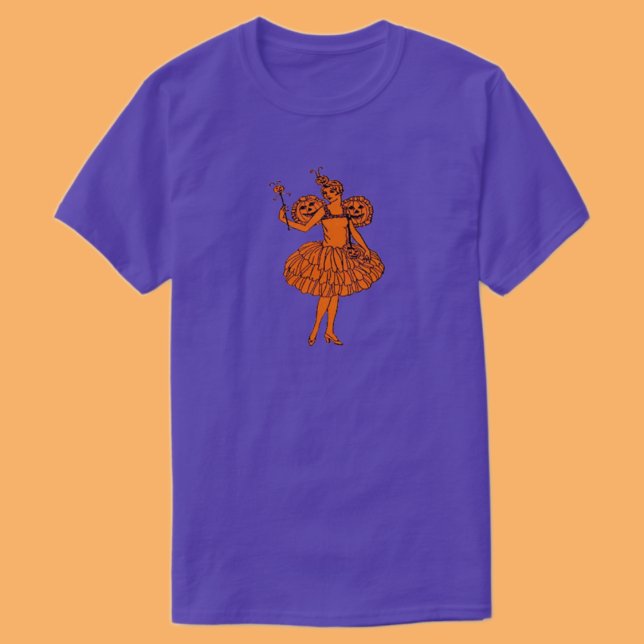 Vintag Halloween Pumpkin Fairy T-Shirt (Von Creator hochgeladen)