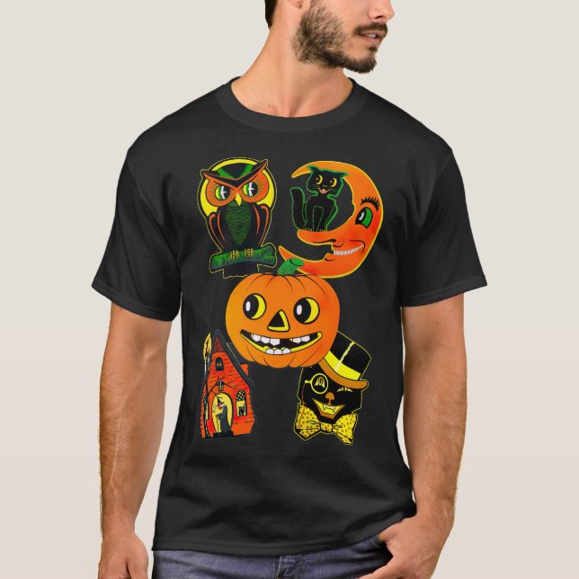 Vintag Halloween T-Shirt (Vorderseite)