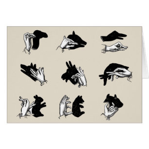 Vintag Hand Puppet Shadow Games