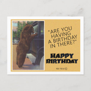 Vintag HAPPY BIRTHDAY GREETING POSTCARD Postkarte