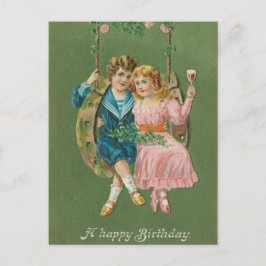 Vintag Happy Birthday Postcard 1900s Postkarte