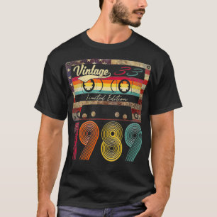 Vintag Happy Geburtstag 1989 33. Geschenk Amerikan T-Shirt