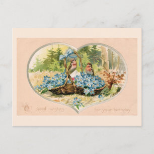 Vintag Happy Geburtstag Postkarte