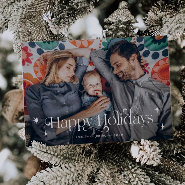 Vintag Happy Holidays Weihnachten Foto (Von Creator hochgeladen)