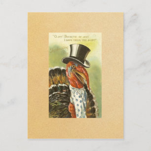 Vintag Happy Thanksgiving Postkarte