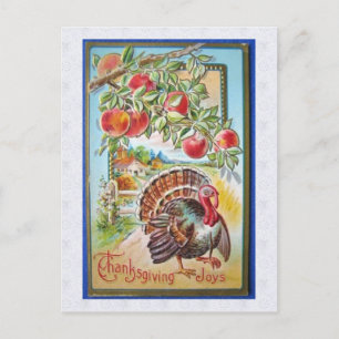Vintag Happy Thanksgiving Postkarte