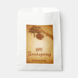 Vintag Happy Thanksgiving Wheat Corn Geschenktütchen