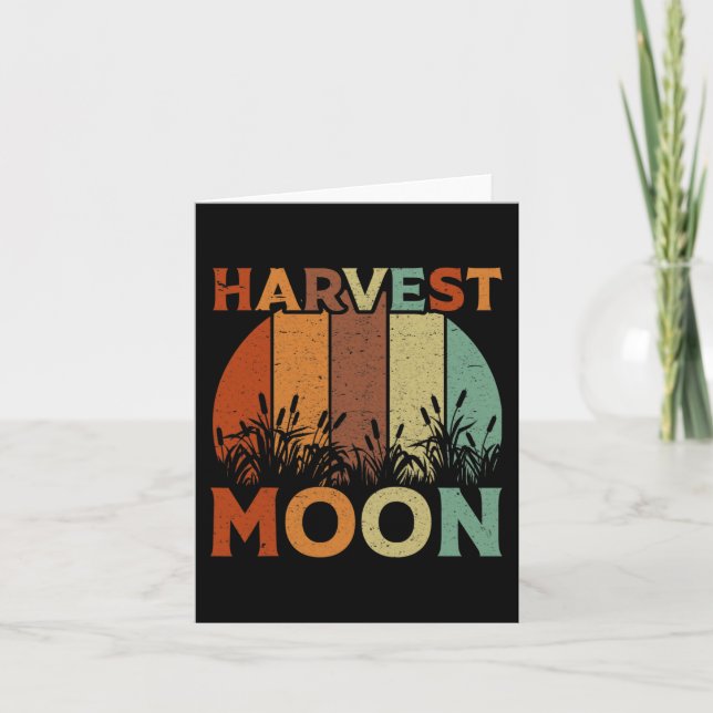 Vintag Harvest Moon Karte (Vorderseite)
