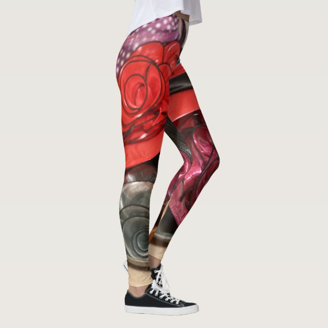 Vintag Hats, die Mode-Design belasten Leggings (Rechts)