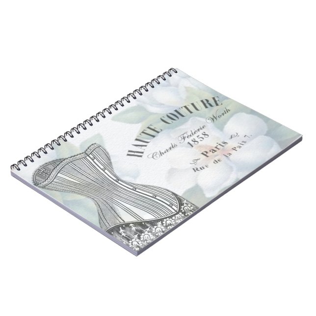 Vintag Haute Couture Fashion Notizblock (Linke Seite)