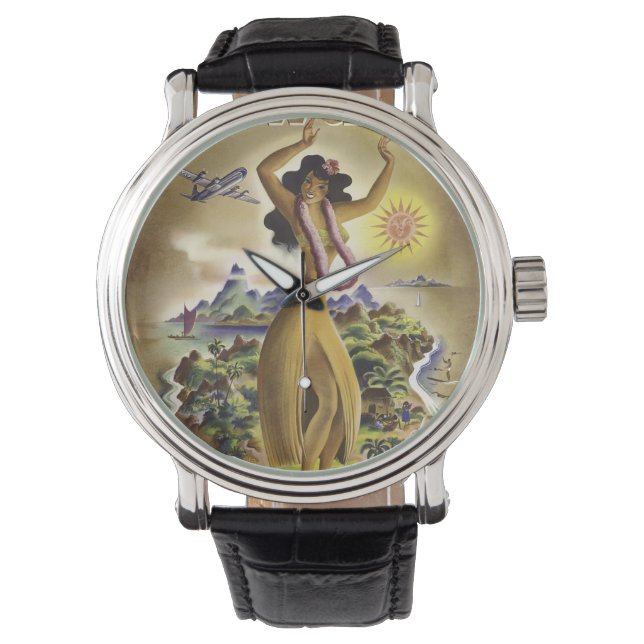 Vintag Hawaii 2 Armbanduhr (Vorderseite)