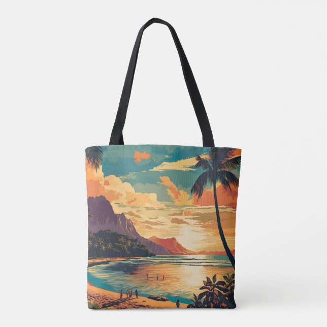 Vintag Hawaii Beach Tasche (Rückseite)