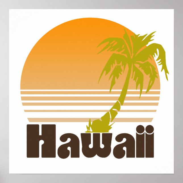 Vintag Hawaii Poster (Vorne)