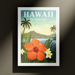 Vintag Hawaii Postkarte