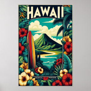 Vintag Hawaii Reiseplakat Poster