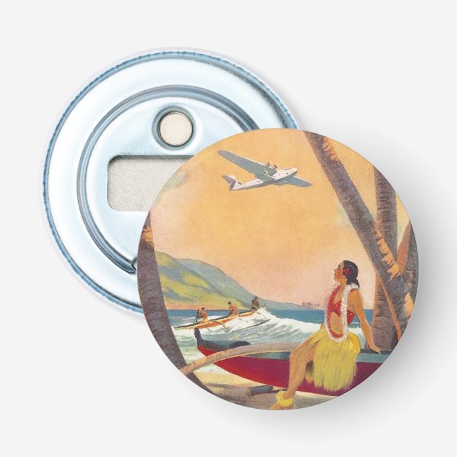 Vintag Hawaii Travel Flaschenöffner (Vorderseite)