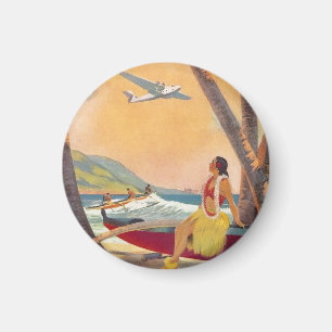 Vintag Hawaii Travel Magnet