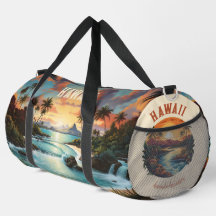 Vintag Hawaii Tropical Beach Travel & Gym Name