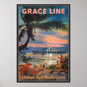 Vintag Hawaii, USA - Poster