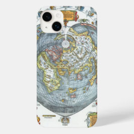 Vintag Heart Shaped Antique World Map Peter Apian Case-Mate iPhone Hülle