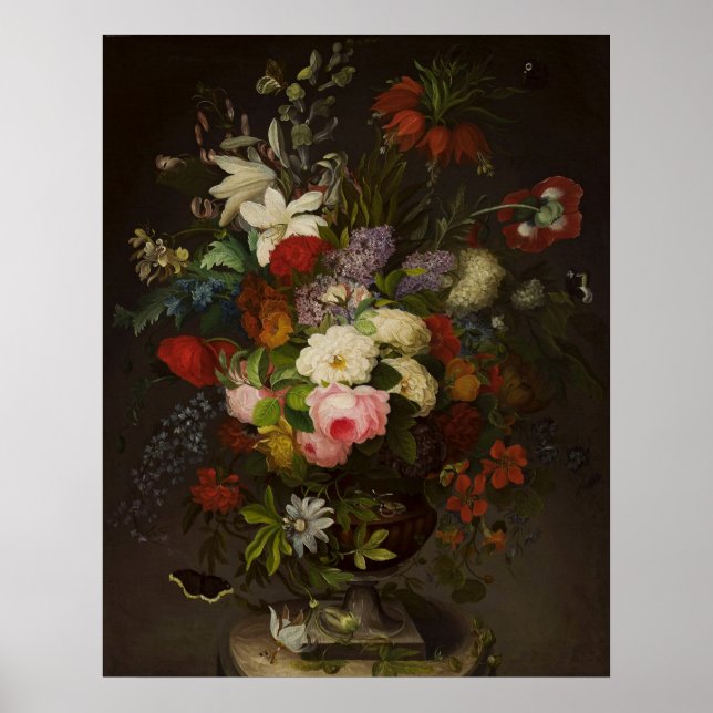 Vintag Henryka Beyer Blume Poster (Vorne)