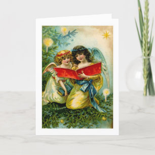 Vintag - Himmlische WeihnachtsAngels, Feiertagskarte