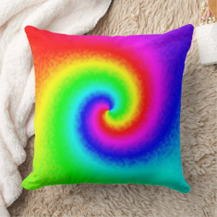 Vintag Hippie Boho Gefärbte Krawatte Psychedelic T Kissen