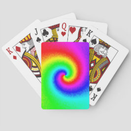 Vintag Hippie Boho Gefärbte Krawatte Psychedelic T Spielkarten
