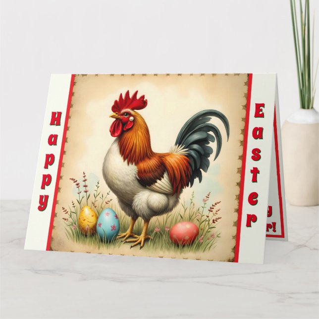 Vintag Holiday Trendy Ostersammlung Karte (Vorderseite)