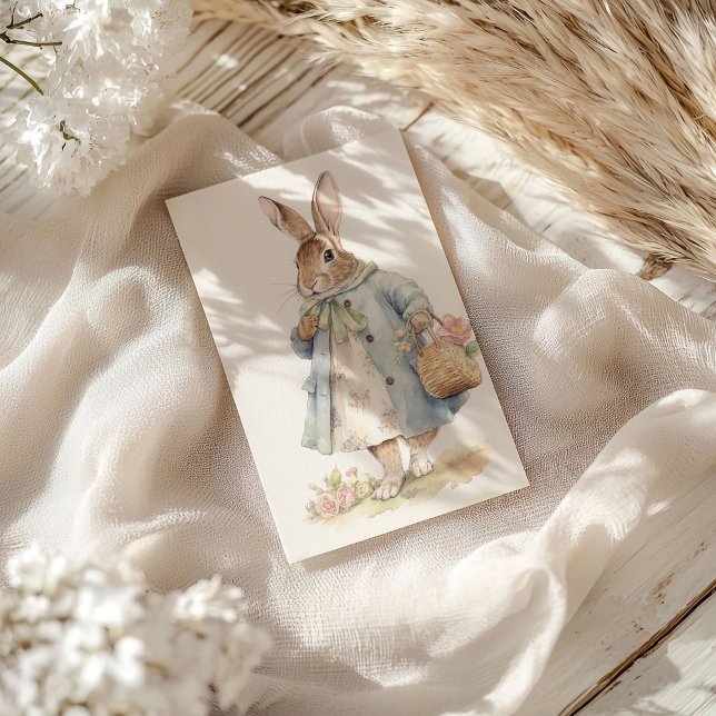 Vintag Holidays Bunny Feiertagspostkarte (Von Creator hochgeladen)