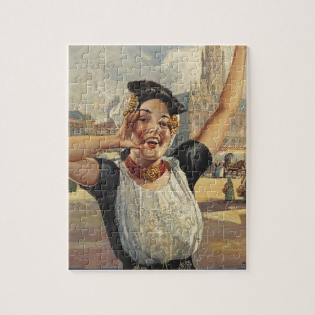 Vintag Holland Air Travel (Vertikal)