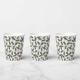 Vintag Holly Holiday Pappbecher