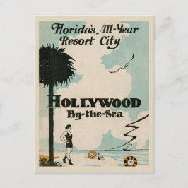 Vintag Hollywood Florida 1920er Postkarte