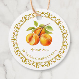 Vintag Homemade Apricot Jam Hang Tag l White Geschenkanhänger