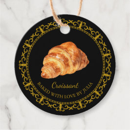 Vintag Homemade Croissant Hang Tag Geschenkanhänger