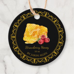 Vintag Honeycomb Raspberry Honey Hang Tag Geschenkanhänger