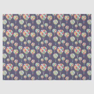 VINTAG HOT AIR BALLOONS SEIDENPAPIER