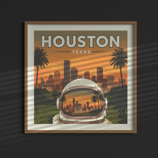 Vintag Houston Texas Poster (Von Creator hochgeladen)