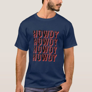 Vintag Howdy Rodeo Funny Western Land Süd T-Shirt