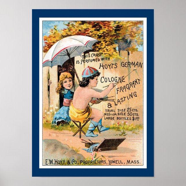 Vintag-Hoyt-Köln-Karte Poster (Vorne)