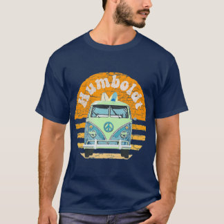 Vintag Humboldt CA Hippie Van Beach Surfer T-Shirt