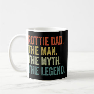 Vintag Hunde Vater Man Myth Legend Rottweiler Rott Kaffeetasse