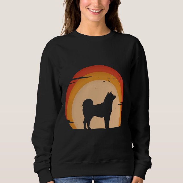 Vintag Husky Sunset Sweatshirt (Vorderseite)