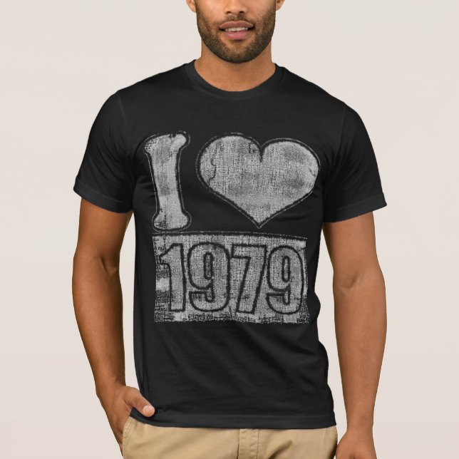 Vintag I Liebe 1979 T - Shirt (Vorderseite)