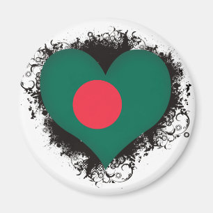 Vintag I Liebe Bangladesch Magnet