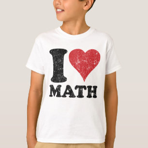 Vintag I Liebe Math Kids Ringer T - Shirt