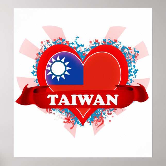 Vintag I Liebe Taiwan Poster (Vorne)