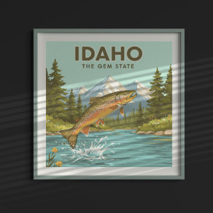Vintag Idaho Poster