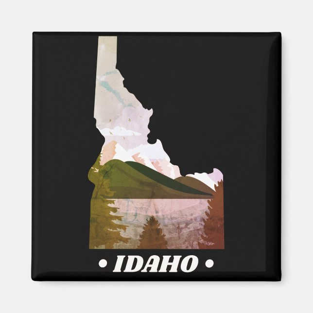 Vintag Idaho Staat Magnet (Vorne)