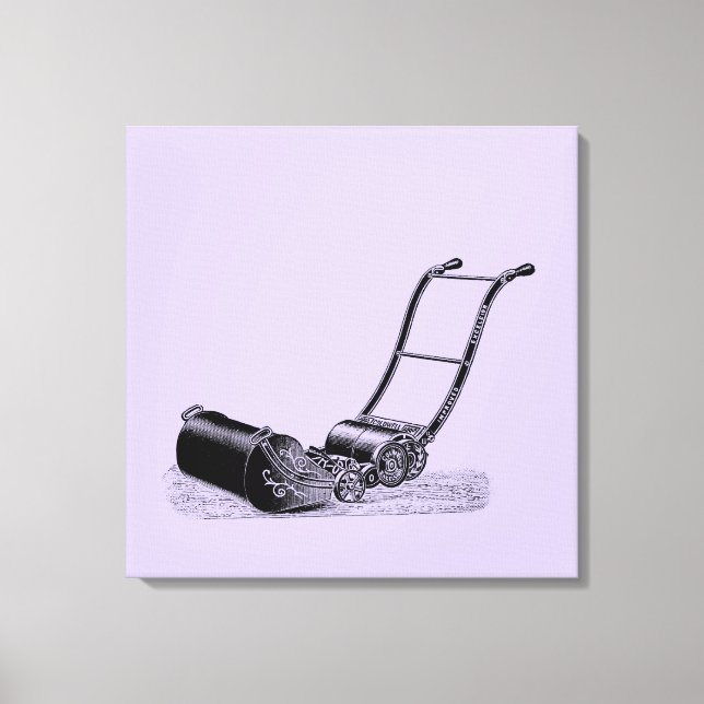 VINTAG ILLUSTRATION British Lawn Mower Choose C Leinwanddruck (Vorderseite)